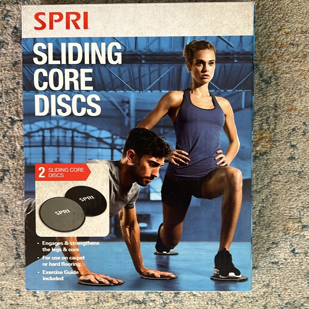 Sliding discs. 2 in the set. Works core. Never been used or opened.